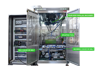 Robot parallèle 4 axes de tri et d'emballage entièrement intelligent pour l'industrie alimentaire du café biscuit en sac