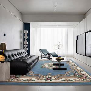 Alfombra de Salón de Estilo Europeo Hecha a Medida, Rectangular, Hecha a Mano, Alfombra de Cobertura Total para Decoración del Hogar - Product Image 2