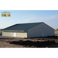 Conception de ferme d'élevage de chèvres Entrepôt bon marché Hangars à structure métallique Entrepôt en acier de construction Fabrication structurelle en acier