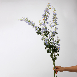 Mới Đến Chất Lượng Cao Nhân Tạo Delphinium Bất Cảm Ứng Delphinium Hoa Cho Nội Thất Nhà Trang Trí Đám Cưới - Product Image 1
