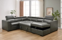 Fabrik-Großhandel Moderne Wohnzimmer-Sofas Bestseller Multifunktionales Luxus-Ledersofa-Bett mit Stauraum Relaxsessel-Sofa-Bett-Kombination