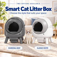 Bac à litière pour chat intelligent de 50 L, auto-nettoyant, élimination automatique des odeurs, avec contrôle WiFi par application, toilette automatique pour chat