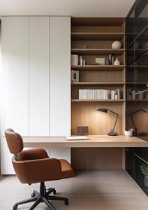 Escritorio con Librero de Piso a Techo Personalizado, Muebles de Estudio y Oficina de Gran Capacidad - Product Image 4