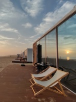 Moderne Prefab Gemoduleerde 20ft Verplaatsbare Mini-Woning Hotel Slimme Apple Cabin Slaapcontainer Pod Huis met Badkamer