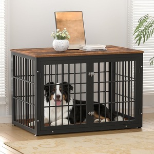 American retro multi-functional pet dog cage, suitable for home and living room decoration, large and <b>medium</b>-sized pet - Product Image 1