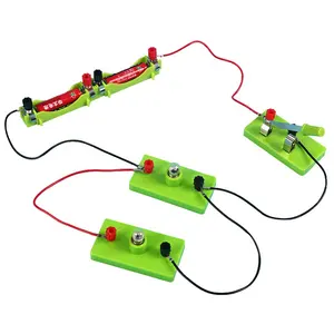 Kit de iniciación física de la escuela primaria, serie eléctrica y circuito de conexión paralela, experimento para niños