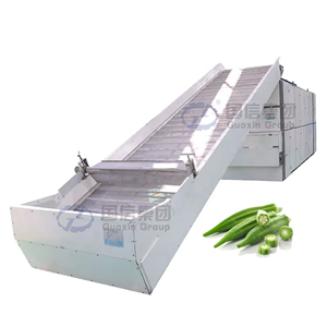 Équipement de séchage continu à haute performance et à faible consommation d'énergie pour okra, sécheuse de légumes pour la transformation de l'okra - Product Image 1