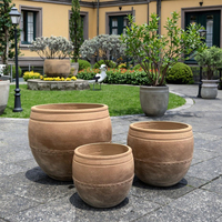Pots à fleurs en fibres-ciment de haute qualité, écologiques, biodégradables, légers, durables, design moderne, capacité 10L, jardinage, maison