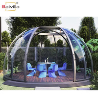 Kit de Maison Dôme Igloo Préfabriqué à Prix d'Usine pour Jardin Extérieur Hivernal, avec Cadre en Aluminium et Toit Transparent en Polycarbonate, Tente Bulle