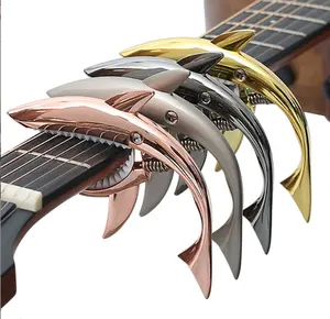 Manufacturers direct sales shark guitar Capo wood guitar metal tuning clip zinc alloy tuning clip electric guitar tuning clip