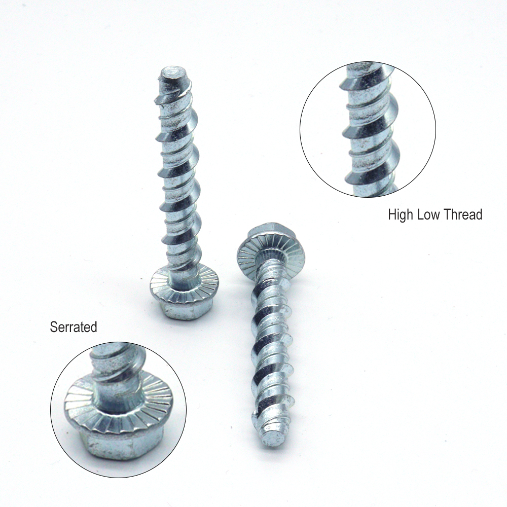 M8 M10 M12 hex flange head thunder masonry self tapping concrete screw bolt