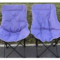 Chaise pliante confortable et portable en polyester Oxford 600D coloré avec dossier surélevé pour le camping, la pêche, les pique-niques et les activités de plein air