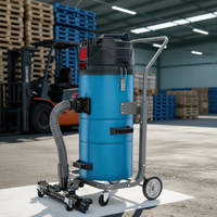 Aspirateur industriel électrique autoporté CleanHorse TJ5400FP pour nettoyage humide et sec des entrepôts