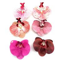 Jolie fleur artificielle personnalisée orchidée papillon Ornements décoratifs exagérés en 3D de Phalaenopsis Fleur de Phalaenopsis réaliste