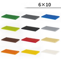 N° 3032 3033 3029 3035 3036 Ensemble de blocs en plastique MOC DIY STEM Jeux éducatifs pour enfants 4X6 4X8 4X12 6X8 6X10 Plaque en vrac Jouet modèle