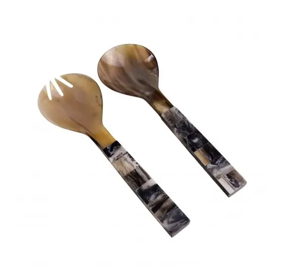 Tableware Decorative African Cow Horn Cutlery Set Manufacturer in Bulk from India