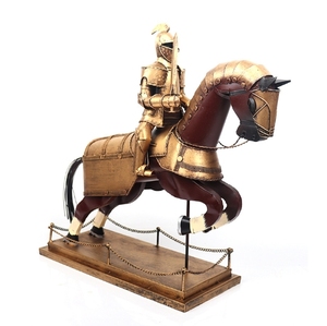 Chevalier romain médiéval modèle fer artisanat rétro salon bar fenêtre armoire nostalgique <span class=keywords><strong>d</strong></span>écoration pièces - Product Image 1