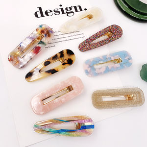 Klip Rambut Kustom untuk Wanita Gadis 2021 Klip Jepit Rambut Resin Plastik Korea Aksesori Jepit Rambut Bebek Buaya Akrilik Klip Rambut - Product Image 1