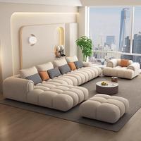 Ensemble de canapé en forme de L moderne avec housse amovible en tissu, design anti-griffures pour chat, pour salon et petits appartements