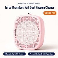 Colector de Polvo para Uñas Turbo sin Escobillas, Potente Succión, Funcionamiento Silencioso, Amplio Rango de Cobertura, Diseño Magnético de la Parte Superior, Uso en Salón