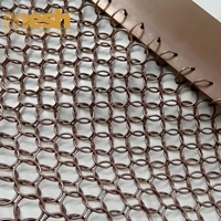 Rideau en maille d'aluminium flexible pour escalier, balcon, balustrade, plafond suspendu, décoration