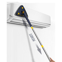 Nouveau multifonctionnel rotatif à 360 degrés grand essuie-glace plat Triangle vadrouille quatre coins vadrouille simuler la main torsion microfibre vadrouille