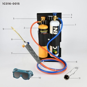 Kit de <span class=keywords><strong>chalumeau</strong></span> au propane et à l'oxygène, <span class=keywords><strong>chalumeau</strong></span> de soudage au gaz, <span class=keywords><strong>mini</strong></span> <span class=keywords><strong>chalumeau</strong></span> au propane <span class=keywords><strong>pour</strong></span> la soudure, le brasage et le chauffage - Product Image 5