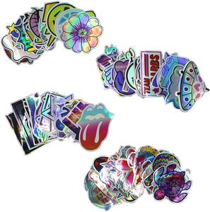 Tùy chỉnh Scratch-off Holographic Vinyl Decal Stickers không thấm nước chết Cắt nhãn cho trẻ em chai nước thiết kế của bạn bao bì - Product Image 3