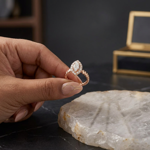 Bague de fiançailles en diamant naturel rond certifié IGI, or jaune 14 carats, vente en gros |   Prix d'usine |   Fabricant - Product Image 3