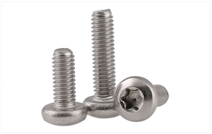 สกรูหัวจานแบบ Torx รุ่น <span class=keywords><strong>Heng</strong></span> <span class=keywords><strong>Tai</strong></span> GB2672 316 304 ขนาด 6*8-6*100 พร้อมร่องกันขโมยแบบ Plum ผลิตจากเหล็กกล้าไร้สนิมความแข็งแรงสูง มาตรฐานเมตริก 8.8 - Product Image 4