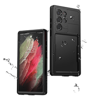 Funda Impermeable para Teléfono ShellBox IP68, Carcasa Transparente de TPU+PC+PET para Samsung 23, 23Plus, 23Ultra, S24Ultra, S26Ultra