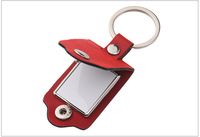 Porte-clés Cadre Photo, Porte-clés Photo en Cuir PU à Rabat avec Bouton Pression, Pendentif Sac Photo Personnalisable DIY, Cadeau, Vente en Gros, Logo Personnalisé
