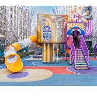 Conception d'équipements de divertissement extérieur à grande échelle pour projets de parcs et aires de jeux, service tout-en-un pour usage commercial
