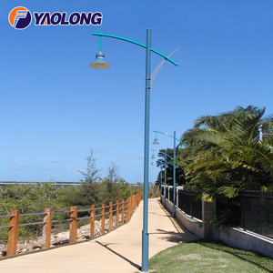 <span class=keywords><strong>Lampadaire</strong></span> en acier à bras unique 20ft 25ft 30ft 40ft aluminium LED <span class=keywords><strong>lampadaire</strong></span> en métal durable à énergie solaire - Product Image 3