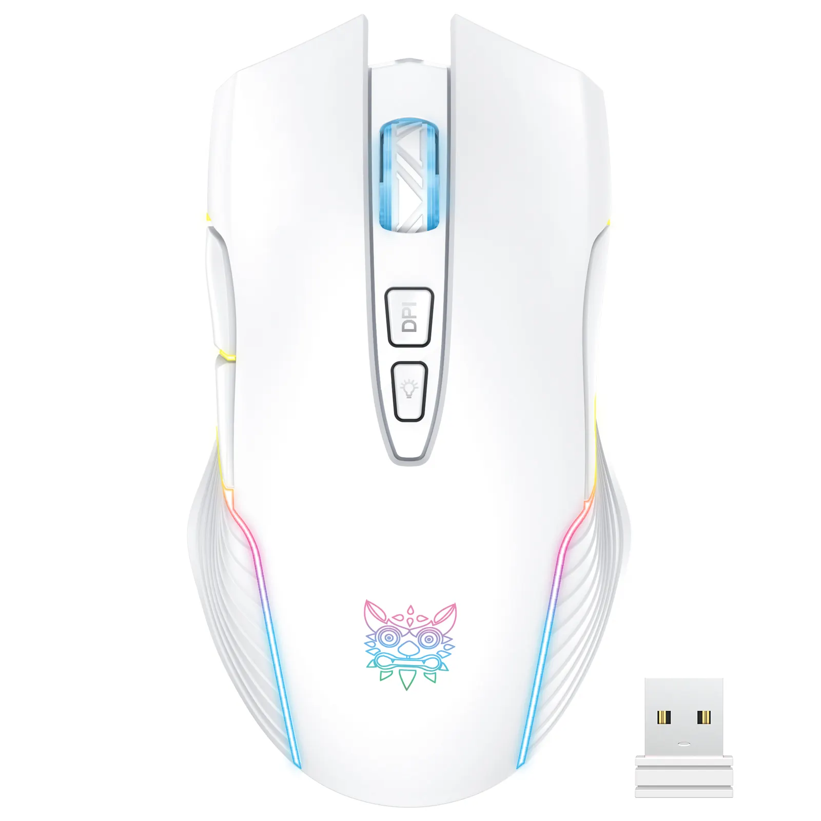 Onikuma CW905 Usb 2.4G Ergonomic Wireless Gaming souris sans fil rechargeable Gamer RGB Computer Gaming Mice Mouse