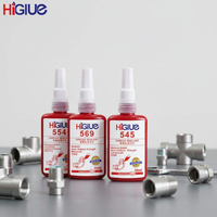 Mastic d'étanchéité brun 542 50ml/250ml, composé anaérobie anti-fuite à faible viscosité pour vérins pneumatiques, vannes et pompes