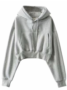Sudadera con Capucha para Mujer, Manga Larga, Otoño Invierno, Ropa de Calle, Logotipo con Transferencia Térmica, OEM - Product Image 5