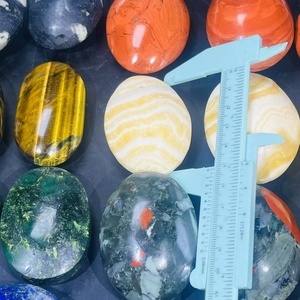 Wholesale Natural <strong>Red</strong> Jasper Carved Tiger Eye Palm <strong>Stone</strong> High Quality Lapis Lazuli for Home Decoration - Product Image 3