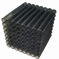 Ensemble de tubes filtrants en plastique, média de Bio-Filtration, média de Bio-bloc HDPE pour usine de traitement des eaux usées MBBR