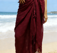 Sarong de plage hawaïen tropical floral 180*110CM, paréo, couvre-maillot de bain, robe paréo