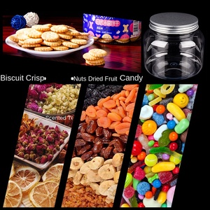 Nguồn nhà máy đa-nắp nhựa trong suốt Nut kẹo Jar cho niêm phong bao bì thực phẩm cho <span class=keywords><strong>Cookie</strong></span> Snack lưu trữ sử dụng với đường - Product Image 6