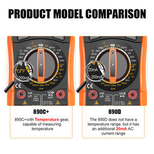 Victor 890c + 890D đôi-shot đúc chất lượng 2000 đếm đầy đủ chức năng kỹ thuật số vạn năng - Product Image 2