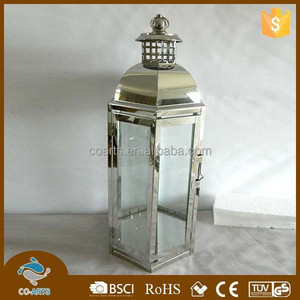 Linterna de vela de metal de acero inoxidable para jardín - Product Image 3