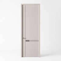 Porte intérieure en bois écologique minimaliste moderne en HDF mélaminé sans formaldéhyde pour chambre à coucher