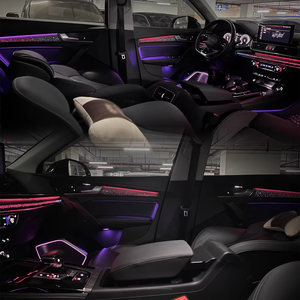 Système d'éclairage d'ambiance SJC 64 couleurs ciel étoilé pour <span class=keywords><strong>Audi</strong></span> <span class=keywords><strong>Q5</strong></span>/Q5L 2018-2025 – Accessoires intérieurs de voiture pour une ambiance améliorée - Product Image 2