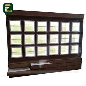 Vitrines de magasin optique en bois unités de vitrine de lunettes à tiroirs multiples organisateur de stockage de meubles de magasin de détail moderne - Product Image 4