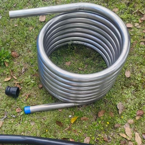 Bañera Holandesa Caliente para Exterior con Calefacción a Leña, Serpentín de Acero Inoxidable para Calentar y Enfriar, Intercambiador de Calor, Calentador de Serpentín para Cerveza de Grado Alimenticio - Product Image 3