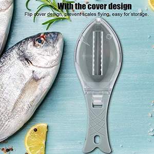 Utensilios de cocina: Cuchillo pelador y raspador de escamas de pescado de extracción rápida con cepillo para escamas y ralladores - Product Image 2