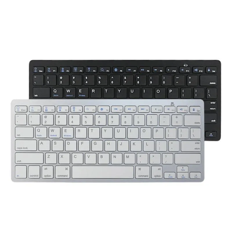 Bluetooth Wireless Ultra dünne Tastatur Mini UK Französisch Deutsch Arabisch Sprache Handy Tablet Universal Wireless Keyboard