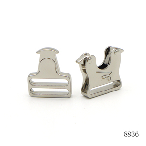 Accesorios para bolsos de gama alta Hebillas ajustables Hebillas de cinturón de seguridad Hebillas de liberación rápida laterales de color plateado de 35MM - Product Image 3